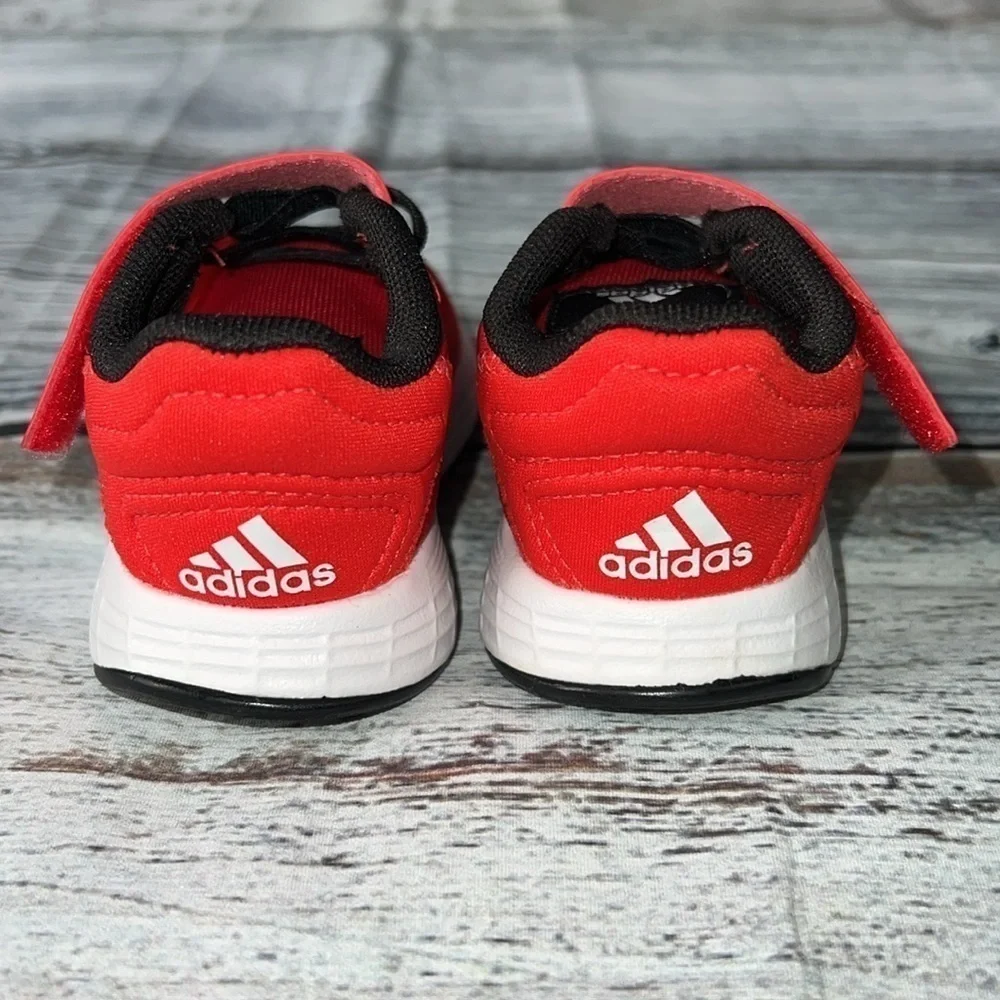 Adidas Duramo 10-ELI Running Shoe Red/White/Black Kid’s Size 5K